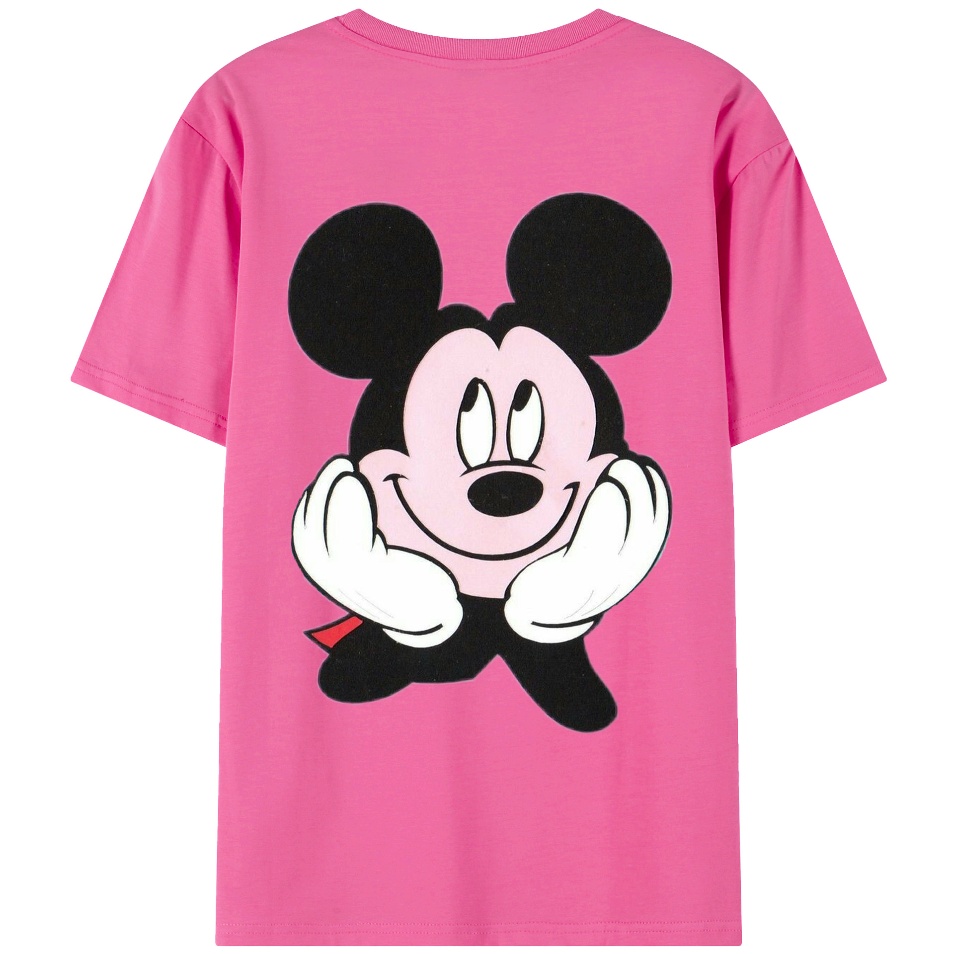 （画像用） ミッキーマウス Mickey Mouse レディース半袖Tシャツ(バックプリント)